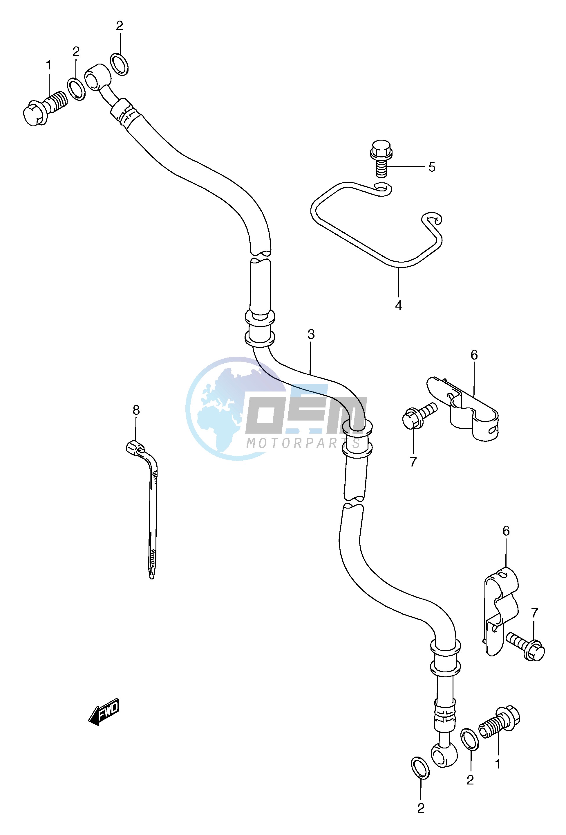 FRONT BRAKE HOSE