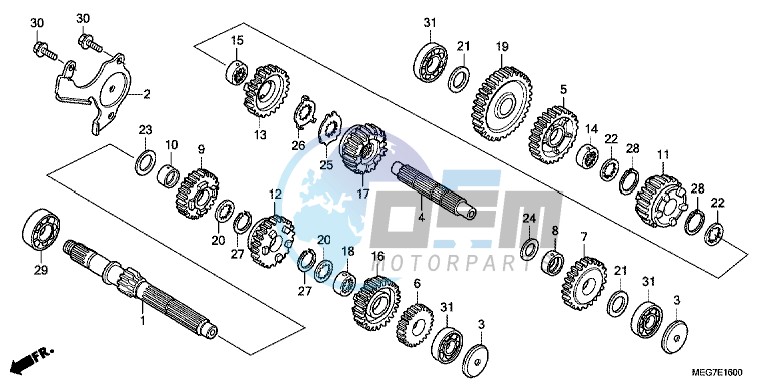 TRANSMISSION (VT750C2B/ C2S/ CS/ C/ CA)