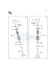 KX450F KX450HGF EU drawing Valve(s)