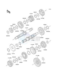 KLX 300 A [KLX300R] (A7-A9) [KLX300R] drawing TRANSMISSION-- KLX300-A7- -