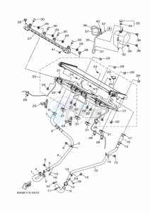 YXZ1000E YXZ1000R (B5JG) drawing RADIATOR & HOSE