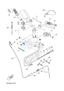 CW50N BW'S NAKED (2B7P 2B7P 2B7P) drawing STEERING HANDLE & CABLE