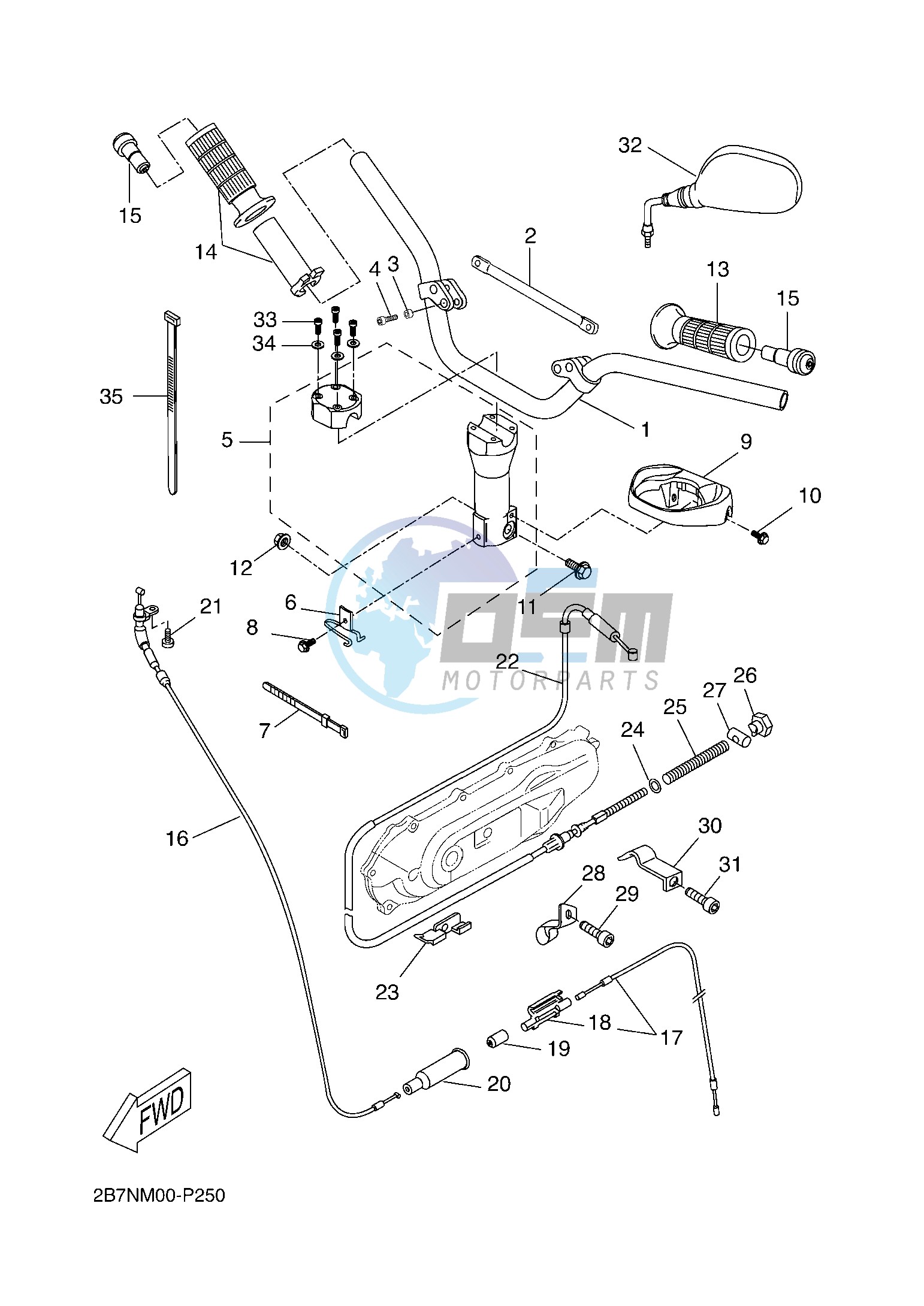 STEERING HANDLE & CABLE