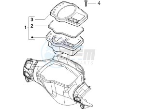 Runner 50 Pure Jet drawing Meter combination - Cruscotto