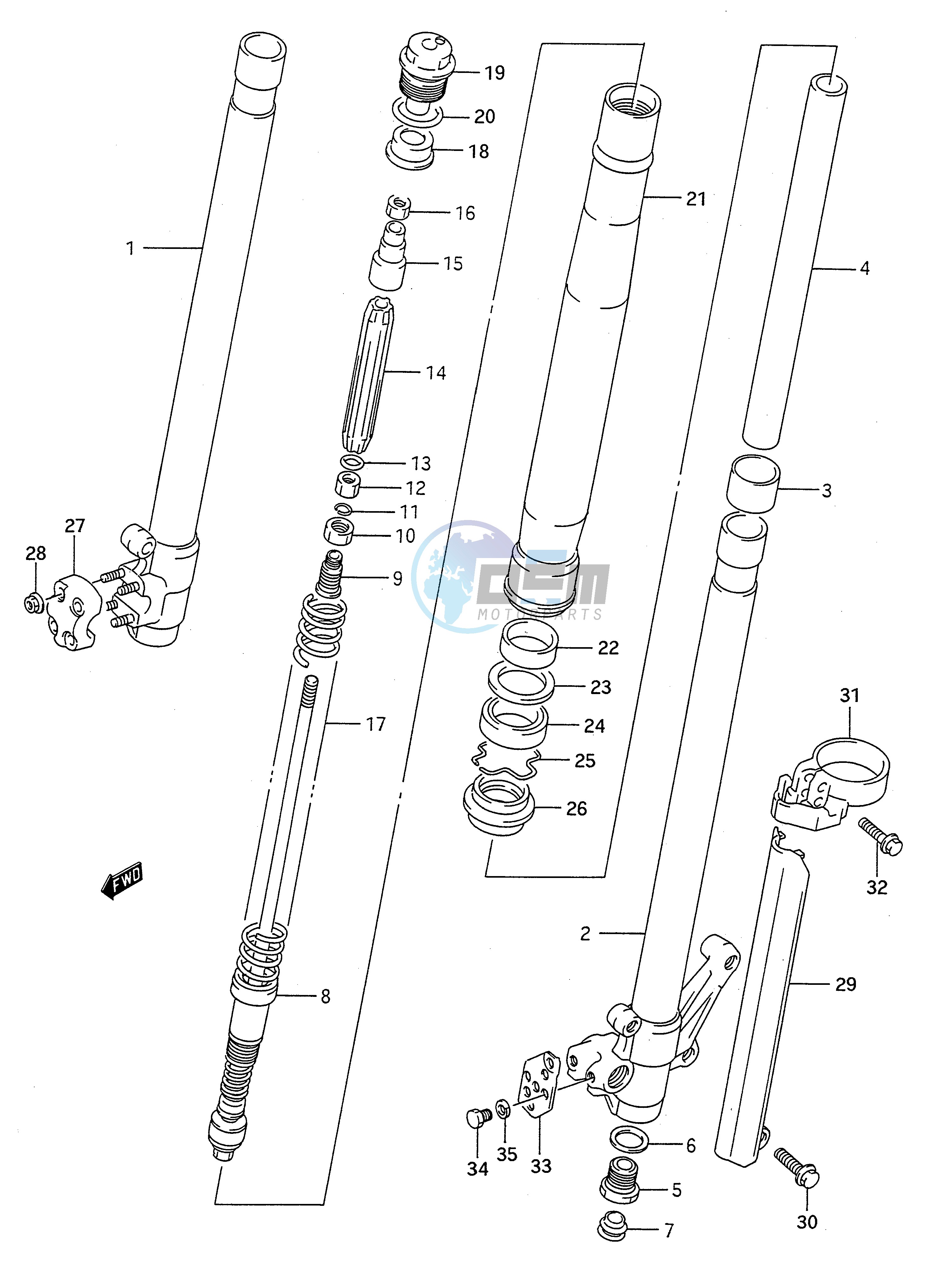 FRONT DAMPER (MODEL L)