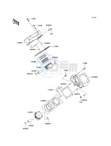 KVF 750 E [BRUTE FORCE 750 4X4I NRA OUTDOORS] (E8F-E9FA) E8FA drawing CYLINDER_PISTON-- S- -