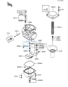 KZ 550 F [SPECTRE] (F1-F2) [SPECTRE] drawing CARBURETOR PARTS