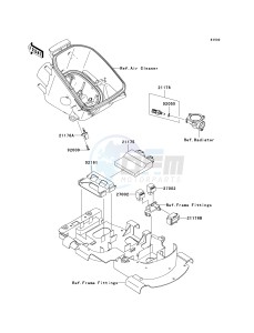 KVF 750 E [BRUTE FORCE 750 4X4I NRA OUTDOORS] (E8F-E9FA) E8FA drawing FUEL INJECTION