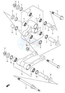 RM-Z450 (E3-E28) drawing REAR CUSHION LEVER