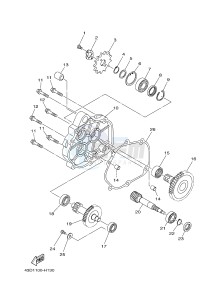 YFM90R (43DB 43DC 43DA 43DA) drawing TRANSMISSION