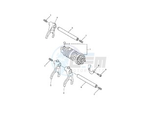 FZ6 FAZER S2 ABS 600 drawing SHIFT CAM AND FORK