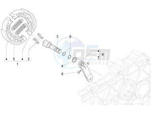 ZIP 50 4T NOABS E4 (EMEA) drawing Rear brake - Brake jaw