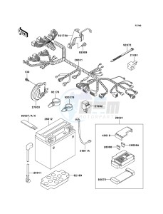 VN800 CLASSIC VN800B6F GB XX (EU ME A(FRICA) drawing Chassis Electrical Equipment