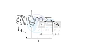 VARIANT SPORT - 50 CC VTHSBA00 2T drawing CYLINDER - PISTON