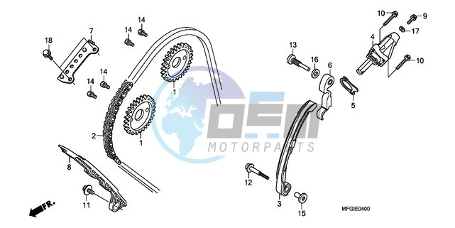 CAM CHAIN/TENSIONER