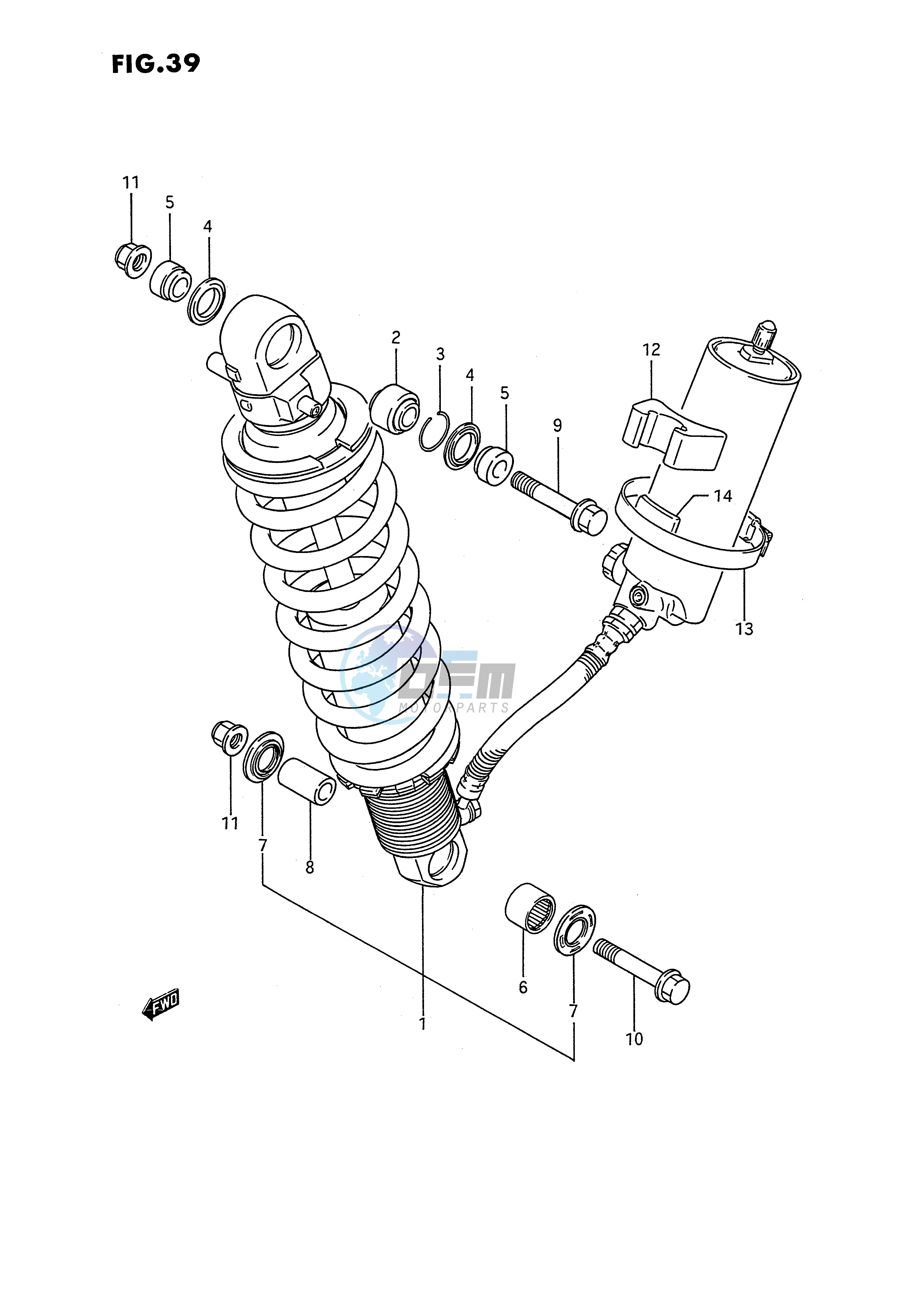 REAR SHOCK ABSORBER (MODEL L)