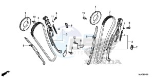 VT750C2SD UK - (E) drawing CAM CHAIN