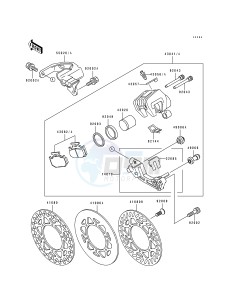 KX 500 E [KX500] (E1-E3) [KX500] drawing REAR CALIPER