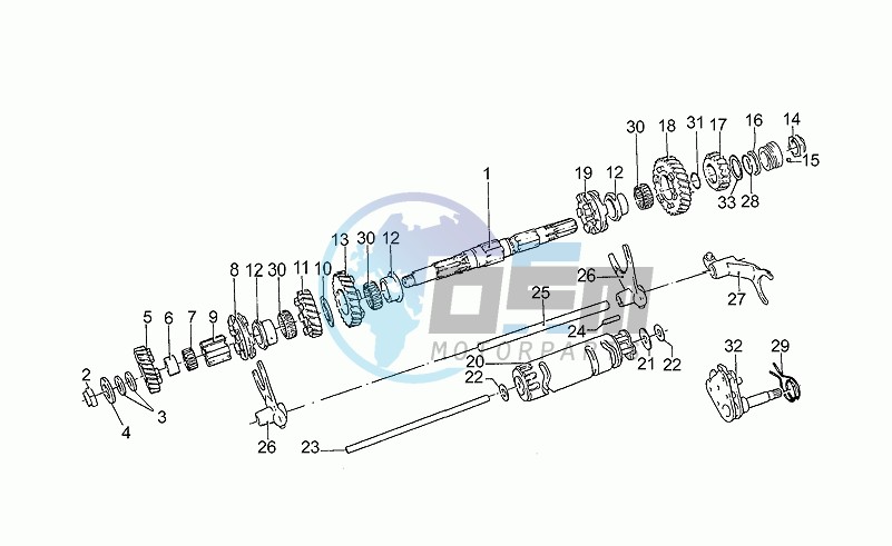 Driven shaft