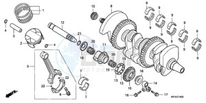 CBF10009 Europe Direct - (ED) drawing CRANKSHAFT/PISTON