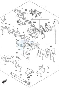 DF 9.9B drawing Remote Control Parts