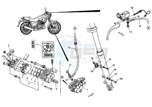 ROADSTER 125 drawing FRONT BRAKE CALIPER