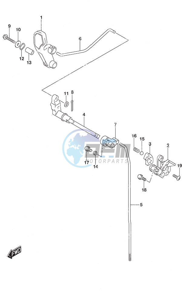 Clutch Rod Non-Remote Control