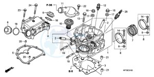 TRX420FA9 Australia - (U) drawing CYLINDER HEAD