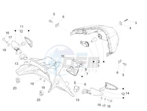 Fly 150 4T 3V ie (USA) drawing Rear headlamps - Turn signal lamps