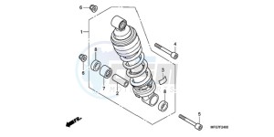 CB600FA9 Spain - (SP / ABS 25K) drawing REAR CUSHION