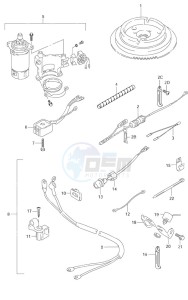 DF 9.9 drawing Starting Motor