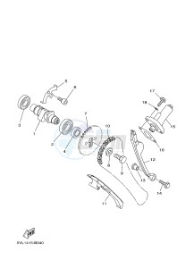 XTZ125E (1SB1) drawing CAMSHAFT & CHAIN