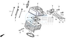 NH80MS drawing CYLINDER/CYLINDER HEAD