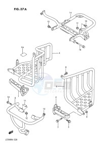 LT250R (E28) drawing FOOTREST (MODEL M N)