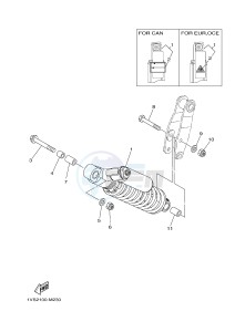 YFM700R YFM700RSE RAPTOR 700R (1VSA 1VSB 1VSC) drawing REAR SUSPENSION