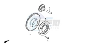 CBR600F drawing STARTING CLUTCH