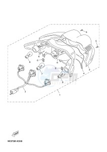 YN50FT NEO'S 4 (2ACL) drawing TAILLIGHT