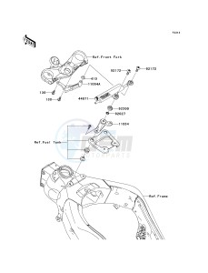 ZX 1000 E [NINJA ZX-10R] (E8F-E9FA) 0E8F drawing STEERING DAMPER