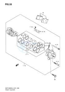 GSF-1250S ABS BANDIT EU drawing FRONT CALIPER