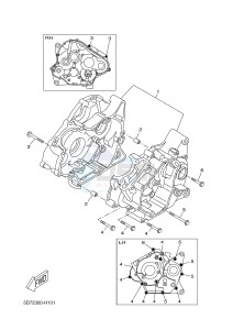 WR125R (22B7 22B7 22B7) drawing CRANKCASE