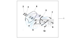 VT750C drawing WINDSCREEN