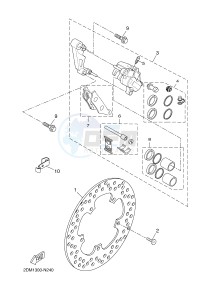 YP250R X-MAX 250 (2DL1 2DL1 2DL1 2DL1) drawing FRONT BRAKE CALIPER