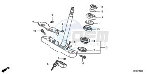 VT750C9 Australia - (U / MME) drawing STEERING STEM