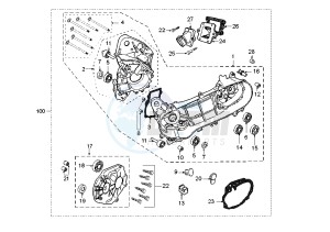 LUDIX 10 TREND – SNAKE - 50 cc drawing CRANKCASE