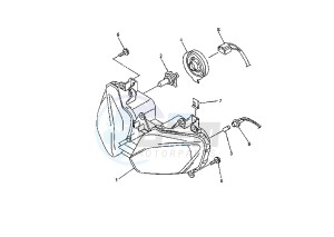 YZF R6 600 drawing HEADLIGHT