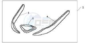 GL18009 Australia - (U) drawing FRONT FENDER ORNA