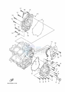 MT-07 MTN690-A (B4CS) drawing CRANKCASE COVER 1