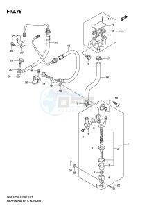 GSF1250 (E2) Bandit drawing REAR MASTER CYLINDER (GSF1250AL0)