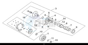 MIO 115 (FS11W1-EU) (L7-M0) drawing DRIVEN PULLEY ASSY