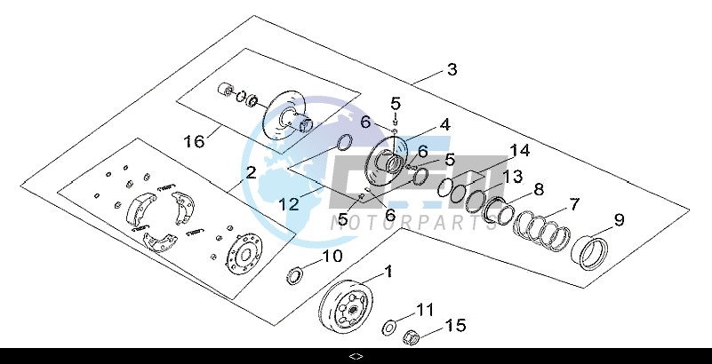 DRIVEN PULLEY ASSY